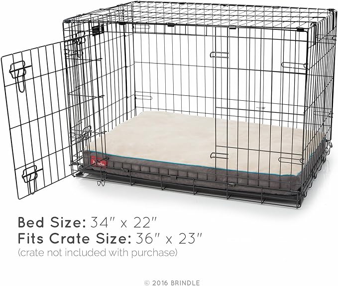 BRINDLE Khaki Shredded Memory Foam Pet Bed