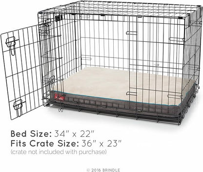 BRINDLE Khaki Shredded Memory Foam Pet Bed