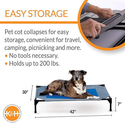K&H Pet Products Coolin' Pet Cot 30 X 42 X 7 Inches