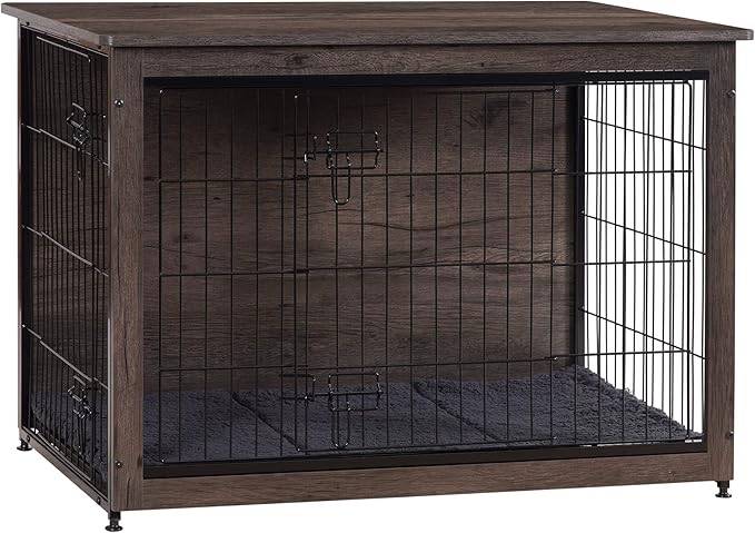 DWANTON Dog Crate Furniture with Cushion 38.5" L,