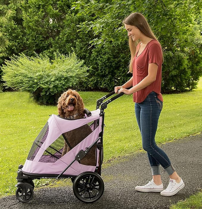 Pet Gear NO-Zip Pet Stroller with Dual Entry 1 Model, 4 Colors