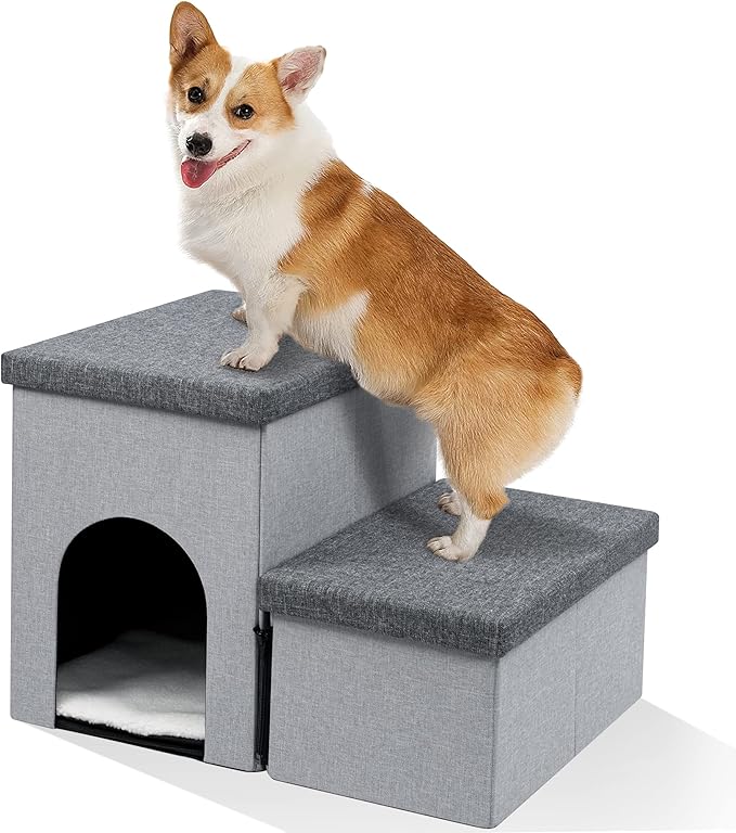 Heeyoo Dog Stairs for Small Dogs 2-Step Pet