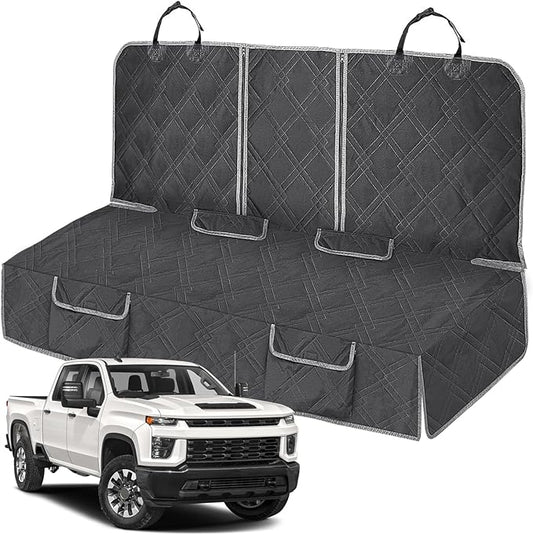 Dog Car Seat Cover Compatible with Full-Size Truck F150/250/350 Chevy 1500 2500 3500, 600D