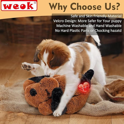 Heartbeat Puppy for Dogs- Heartbeat Helps for Dog Anxiety Relief and Calming Aid
