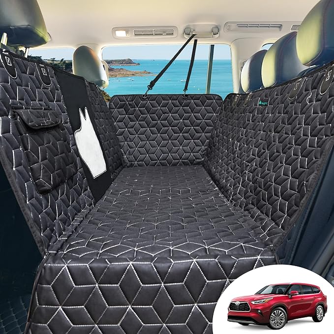 Dog Seat Covers for SUV Back Seat 100%Waterproof Dog SUV,600D Heavy