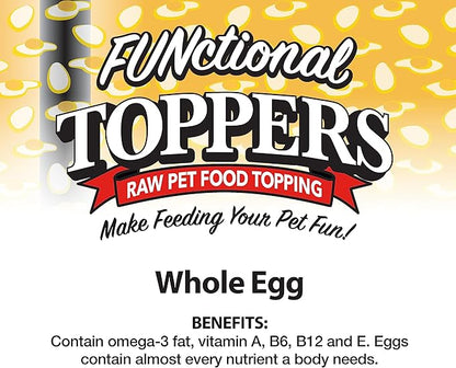 Northwest Naturals Freeze-Dried Whole Chicken Egg Functional Topper - for Dogs & Cats - Healthy, 1 Ingredient, Human Grade Pet Food, All Natural - 4 Oz (Packaging May Vary)(Pack of 2)