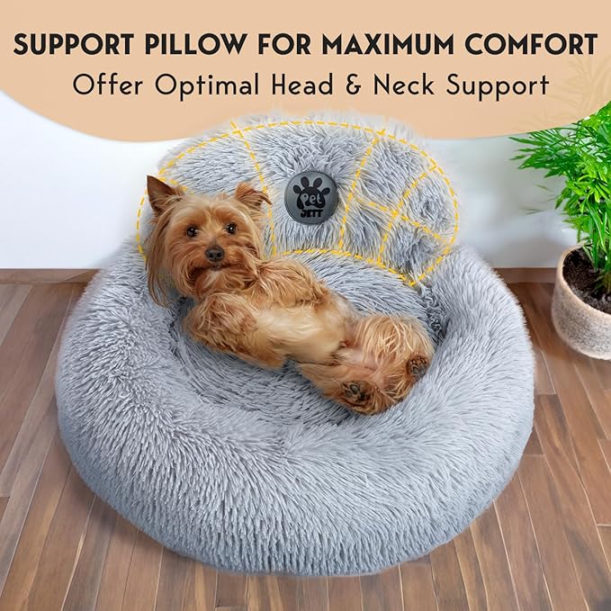 PetJett Calming Dog Bed 23'' Fits 25 lbs