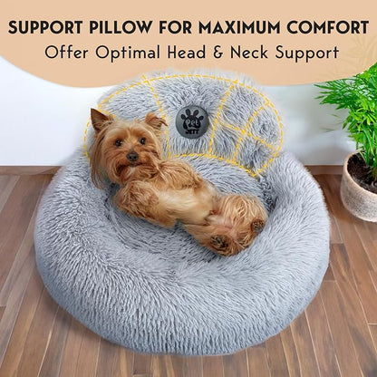 PetJett Calming Dog Bed 23'' Fits 25 lbs