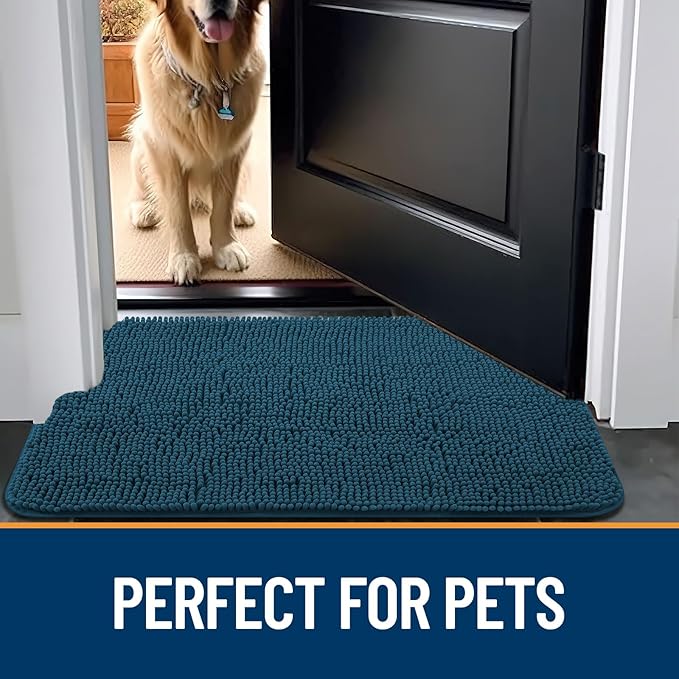 OLANLY Dog Door Mat for Muddy Paws 47x32