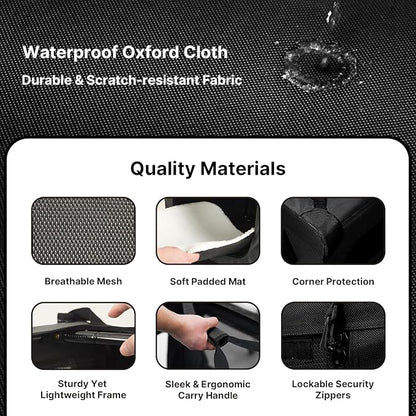 Soft Collapsible Dog Crate for Large Dogs 42 Inch 42x31x31 Inches