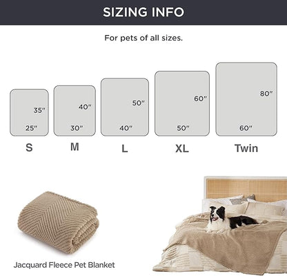 Bedsure Dog Blanket for Large Dogs Washable - Soft Fluffy Puppy Blanket with Premium 300GSM Coral Fleece, Cozy Calming Cat Blankets for Indoor Cats, Fuzzy Pet Blanket for Couch, Brown, 60x80IN