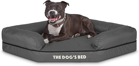 The Dog’s Bed Orthopedic Memory Foam Waterproof Corner Dog Bed