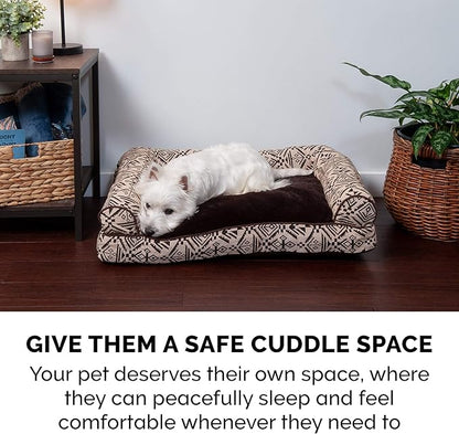 Furhaven Pillow Dog Bed for Large Dogs w/ Removable Bolsters & Washable Cover