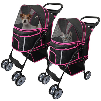 AmorosO 4 Wheels Pet Convenient Stroller