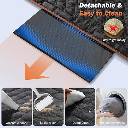 Dog Car Seat Cover for Back Seat 330lbs Waterproof