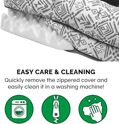 Furhaven Orthopedic Dog Bed for Large/Medium Dogs w/ Removable Bolsters & Washable Cover 55 lbs