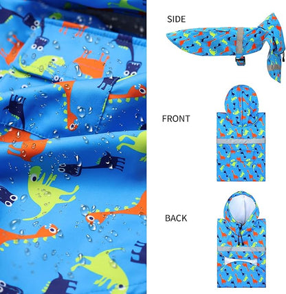 NACOCO Large Dog Raincoat Adjustable