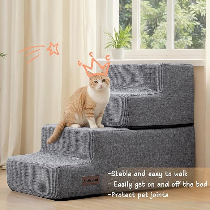 Dog Stairs for High Bed 4 Steps