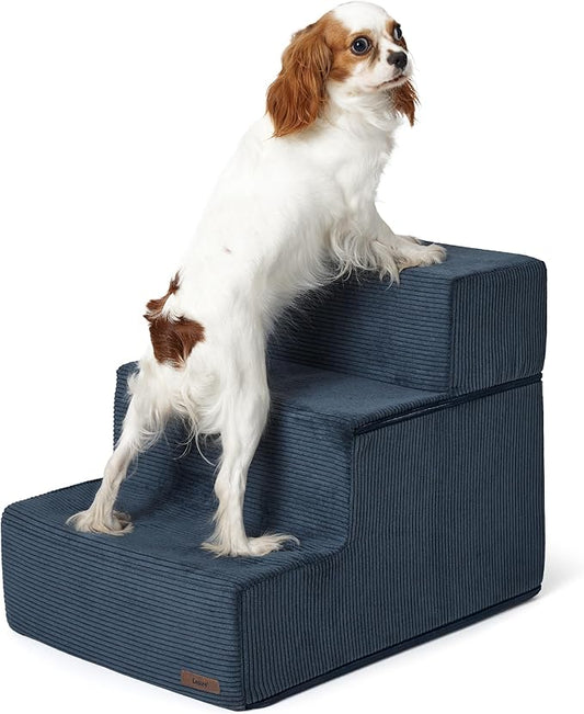 Lesure Dog Stairs for High Beds 3-Steps Dog