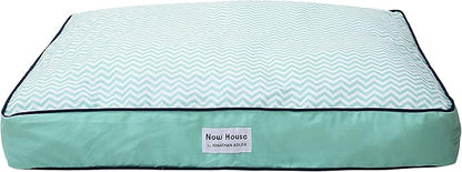 Now House for Pets by Jonathan Adler Teal Chevron Cushion Dog Bed (FF15504)
