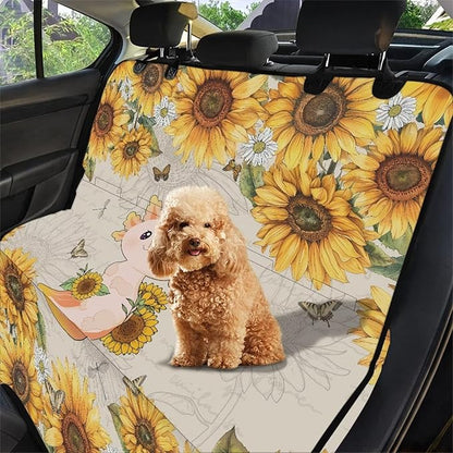 AFPANQZ Sunflower Azolotl Dog Cat Seat Cover