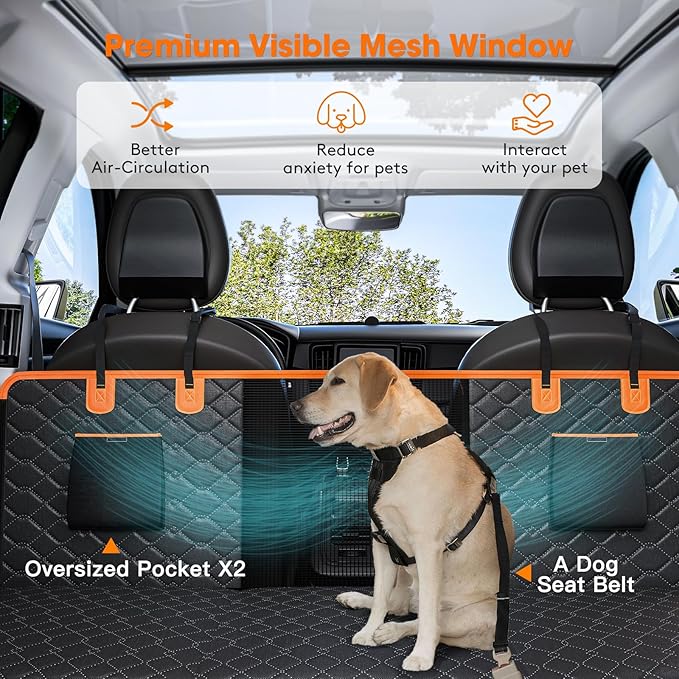 MIXJOY Back Seat Extender for Dogs