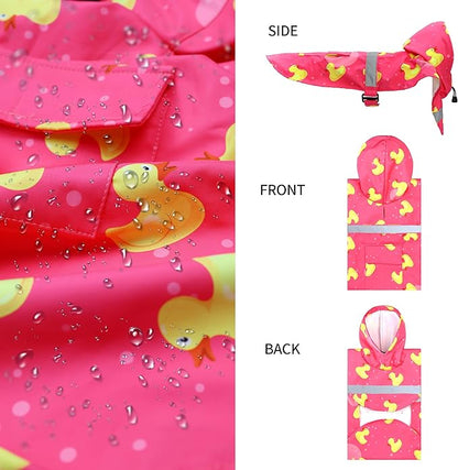 NACOCO Large Dog Raincoat Adjustable