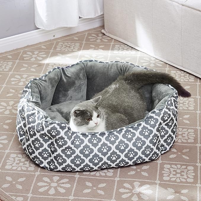 LUCKITTY 25 Inch Large Cat Bed