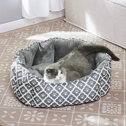 LUCKITTY 25 Inch Large Cat Bed