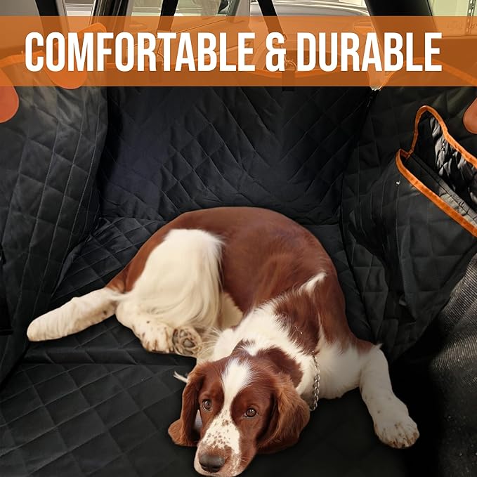 ASHLEY MADDEN Dog Car Seat Cover for Back Seat 100% Waterproof