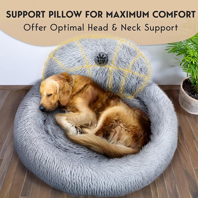 PetJett Calming Dog Bed 36'' Fits 100 lbs