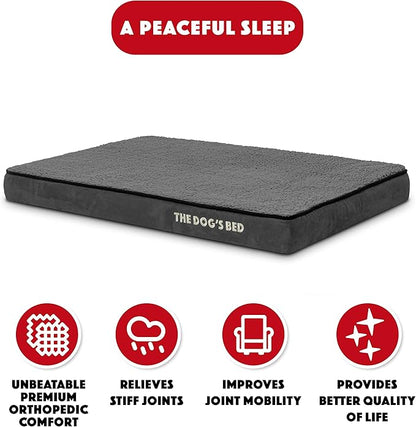 The Dog’s Bed Orthopedic Memory Foam Dog Bed 34x22x3, Pain