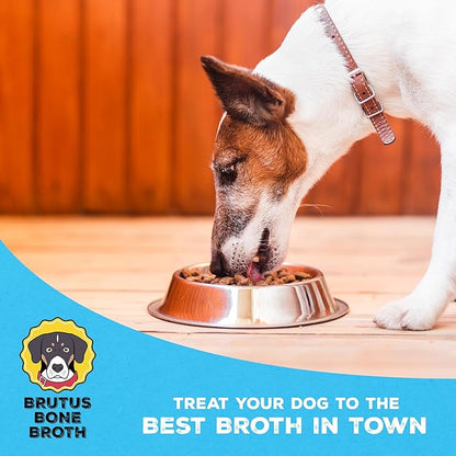 Brutus Bone Broth for Dogs Mega Pack - Beef Dog Food Toppers - All Natural Beef Broth Powder for Dogs - 3.5 OZ