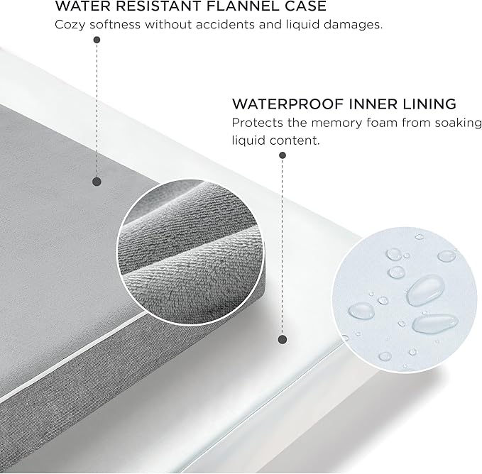Bedsure Memory Foam Dog Bed for Large Dogs