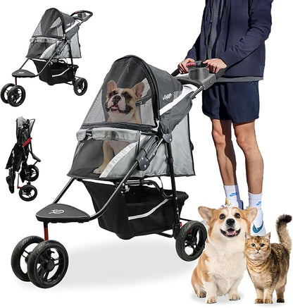 Petique Revolutionary Durable Pet Stroller 55LBS -