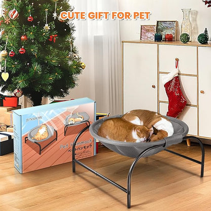 Cat Bed [Large Size] Dog Bed Pet Hammock Bed Free-Standing Cat Sleeping Cat Supplies Pet Supplies Whole Wash Stable Structure Detachable Excellent Breathability Easy Assembly