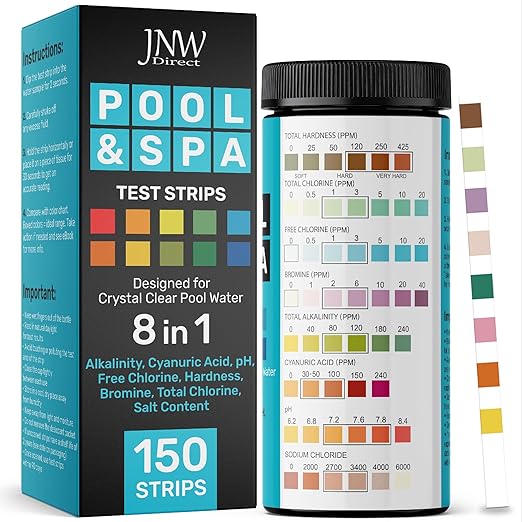 Pool Test Strips 8-in-1 150 Quick 1 Swimming