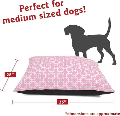 Majestic Pet Rectangle Medium Dog Bed Washable – Non Slip Comfy Pet Bed – Dog Crate Bed Super Value Pillow Dog Bed – Dog Kennel Bed for Sleeping 35 x 28 Inch