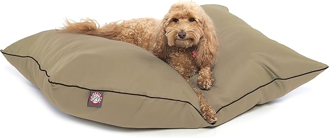 Majestic Pet Rectangle Medium Dog Bed Washable – Non Slip Comfy Pet Bed – Dog Crate Bed Super Value Pillow Dog Bed – Dog Kennel Bed for Sleeping 35 x 28 Inch