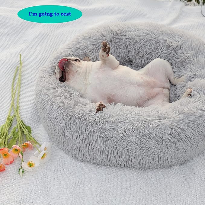 nononfish Dog Beds for Medium Dogs Washable，28 inches 45 lbs