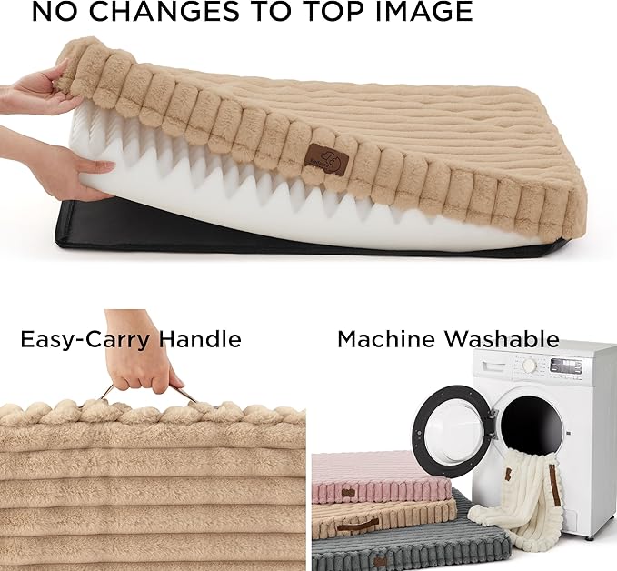 Bedsure Orthopedic Dog Bed for Medium Dogs (30x20, Tuscan