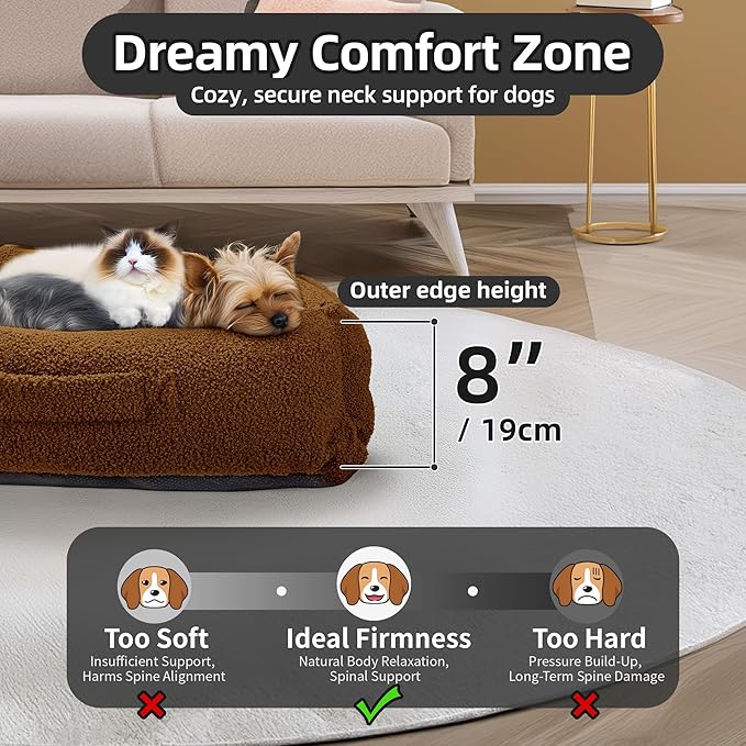 Sytopia Calming Dog Bed for Small Medium Dogs 40" L