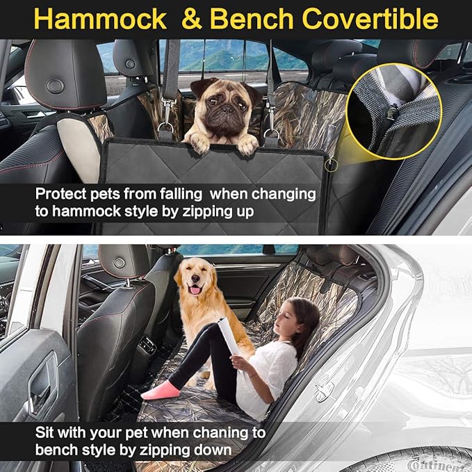 Dog Car Seat Cover for Back Seat