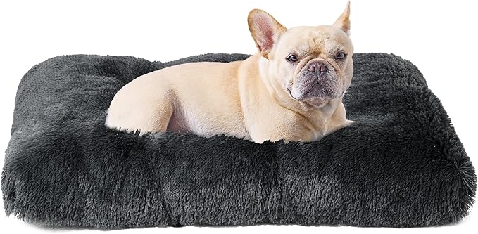 EHEYCIGA Fluffy Dog Crate Bed for Medium Dogs
