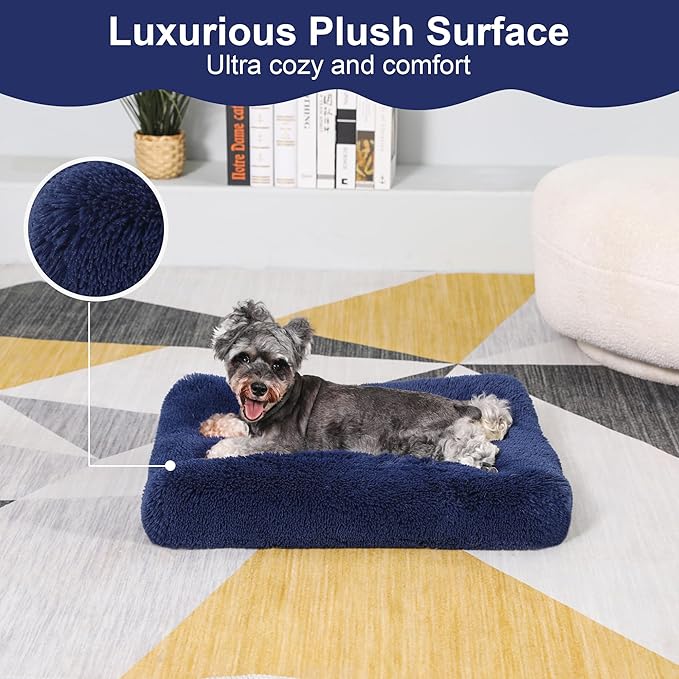 Plush Dog Crate Bed 17"x12")