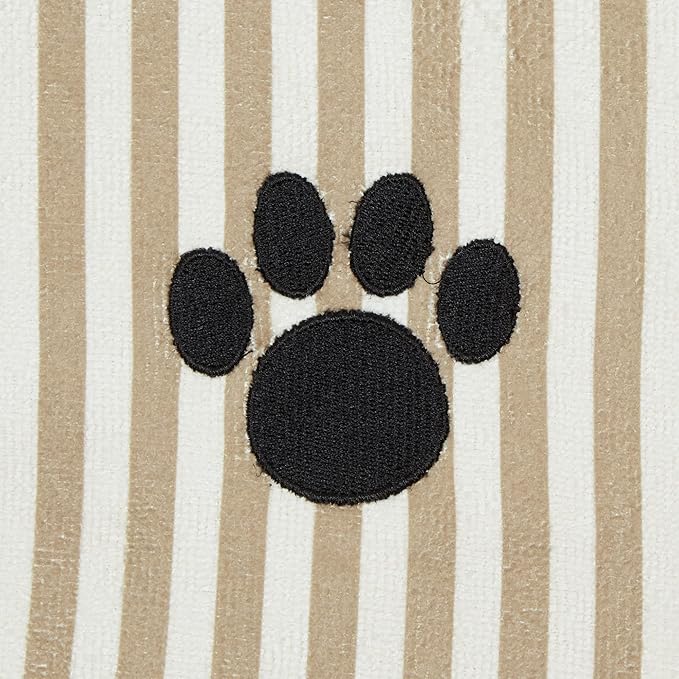 Bone Dry Pet Grooming Towel Collection Absorbent Microfiber X-Large 41x23.5", Striped