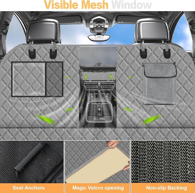 Back Seat Extender for Dogs Hard Bottom