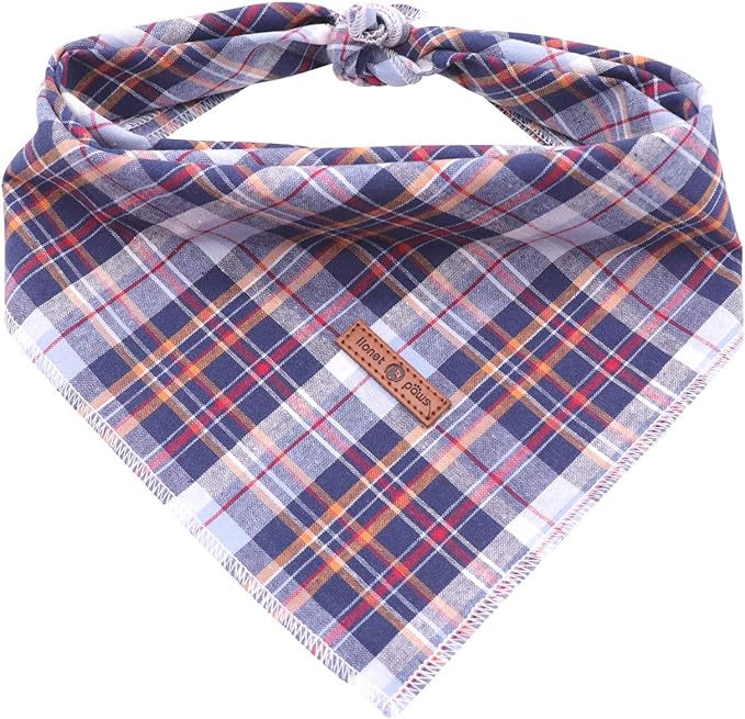 Lionet Paws Dog Bandana Washable Cotton Handkerchief Scarf