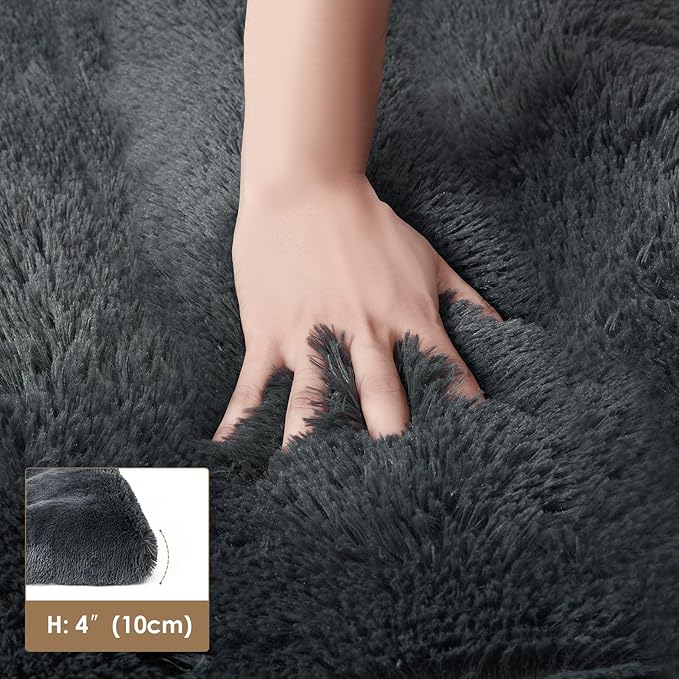 EHEYCIGA Fluffy Dog Crate Pad