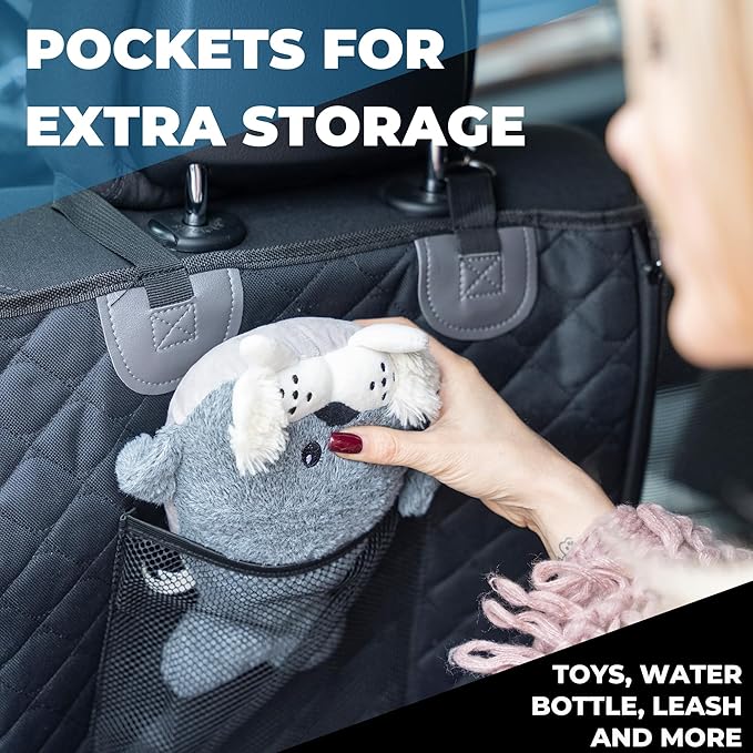 Dog Back Seat Cover Hard Bottom